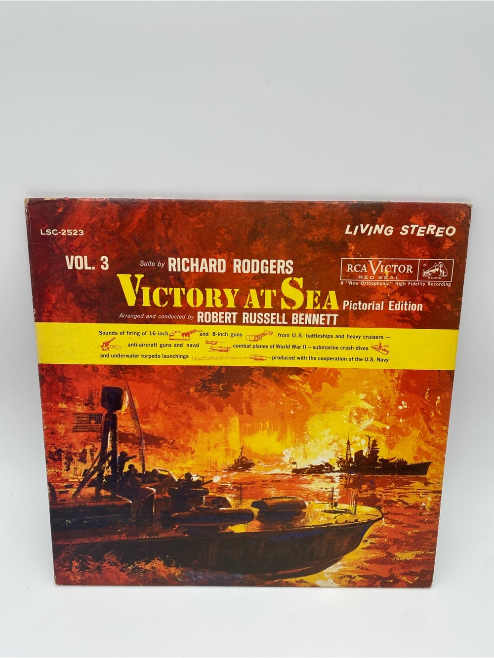 RCA Victor Victory at Sea Vol. 3 Vinyl - Red/Orange Cover